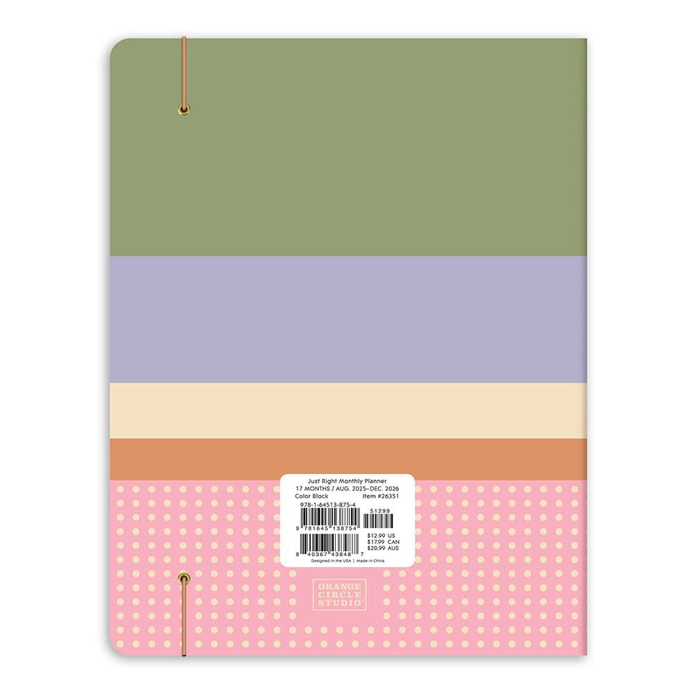 Color Block Monthly 2026 Planner First Alternate Image