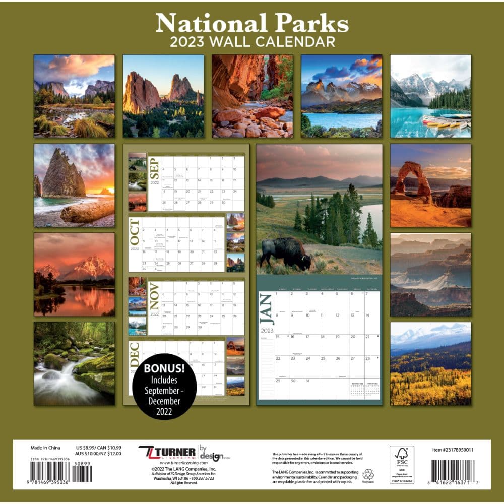 National Parks 2023 Mini Calendar - Calendars.com