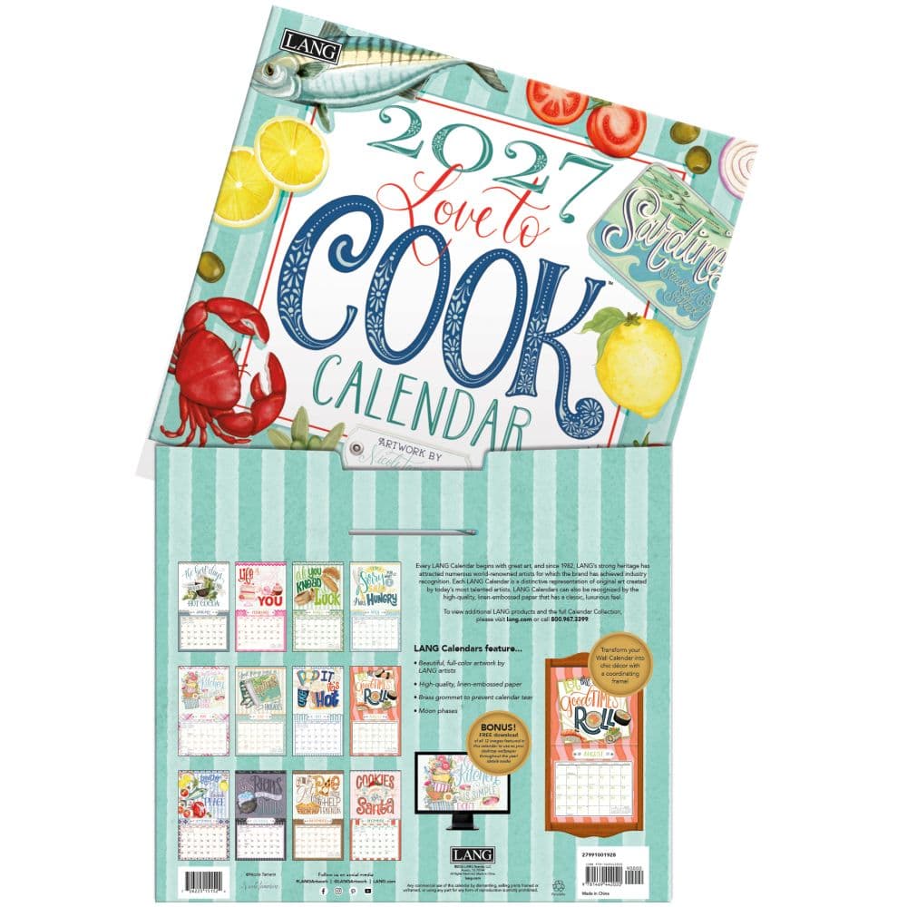 Love to Cook 2027 Wall Calendar by Nicole Tamarin Fourth Alternate Image