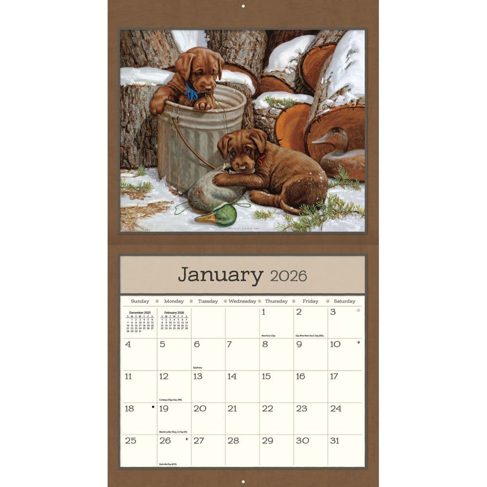 Puppy 2026 Wall Calendar by Jim Lamb_ALT1