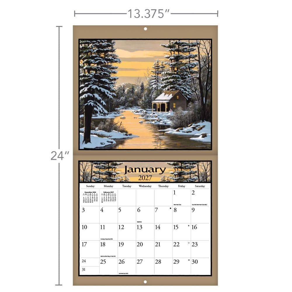 Lure of the Outdoors 2027 Wall Calendar by Bill Saunders Third Alternate Image