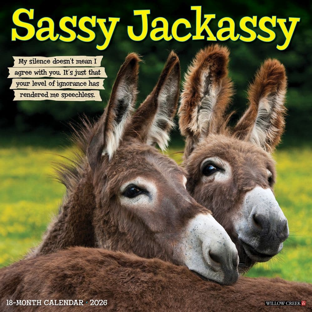 Sassy Jackassy 2026 Wall Calendar Main Image