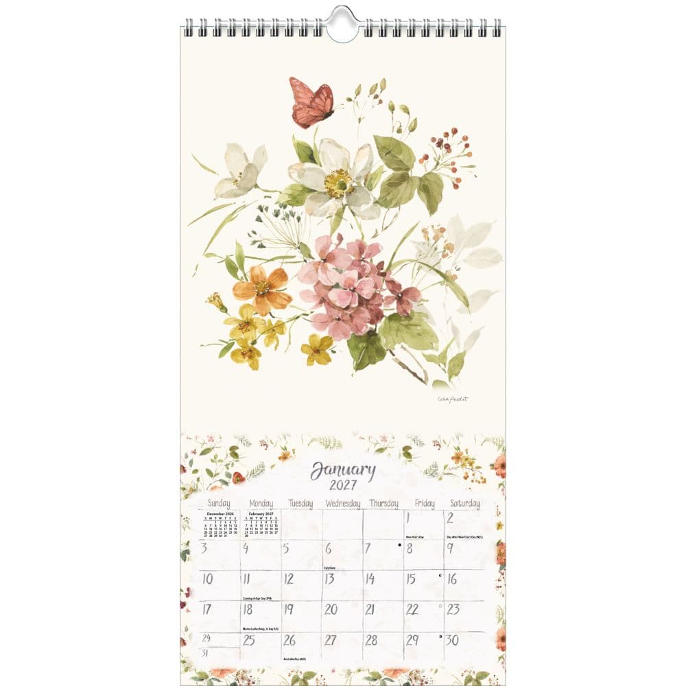 Watercolor Seasons 2027 Vertical Wall Calendar by Lisa Audit Second Alternate Image