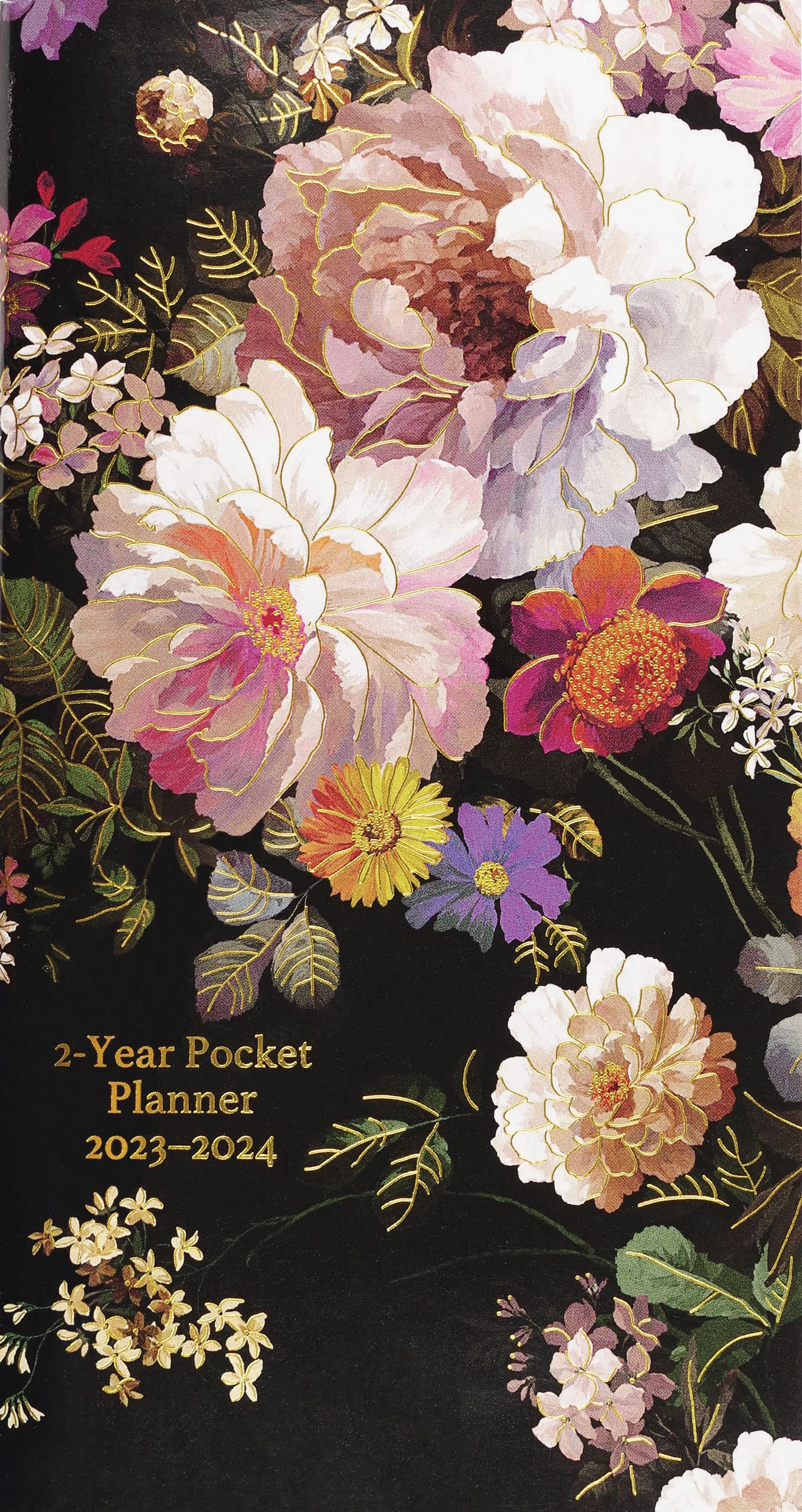 Peter Pauper Press Midnight Floral 2023 2 Year Pocket Planner