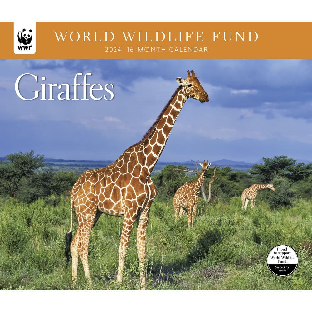 Giraffes WWF 2024 Wall Calendar - Calendars.com
