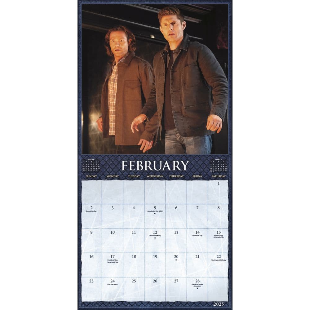 Supernatural Exclusive with Bonus Print 2025 Wall Calendar