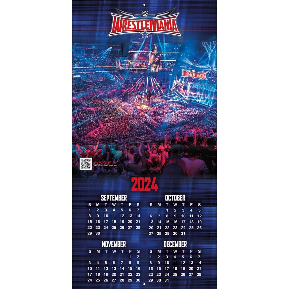 WWE Historical Events 2025 Wall Calendar