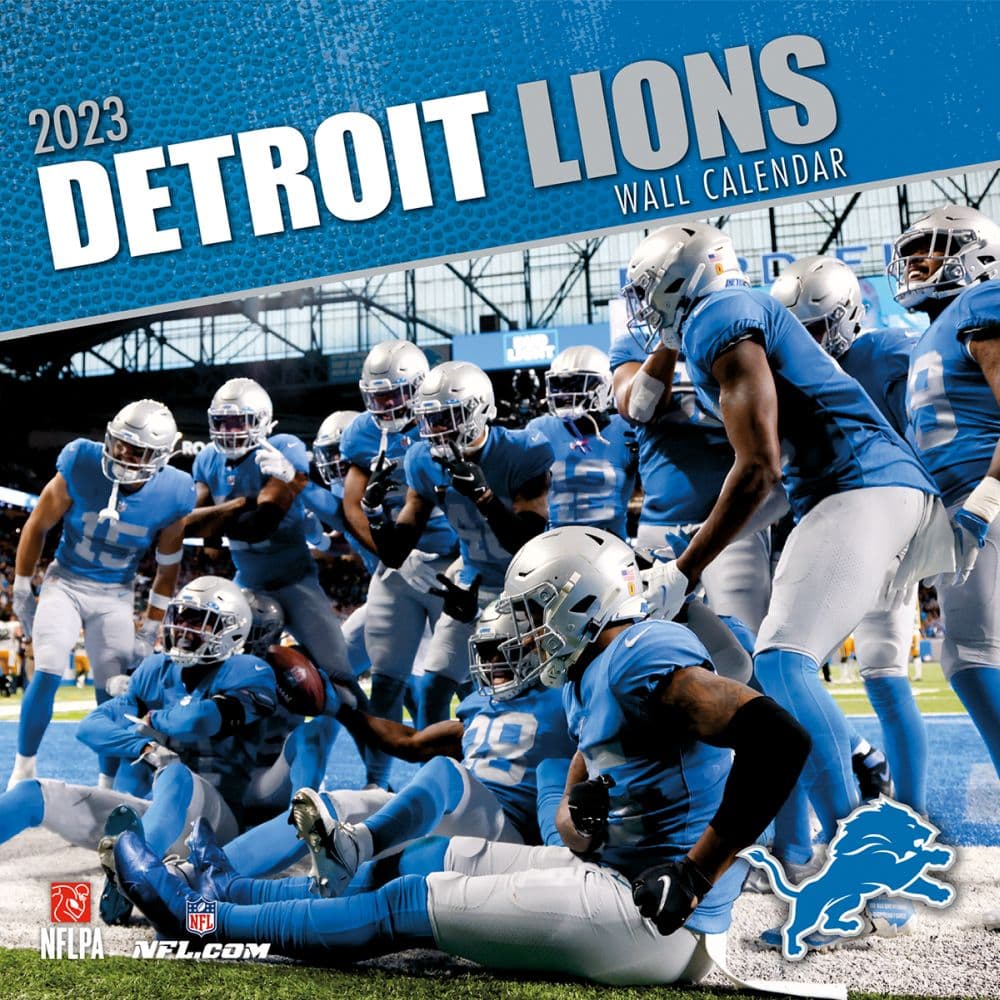 NFL Detroit Lions 2023 Wall Calendar by Turner Licensing Calendars