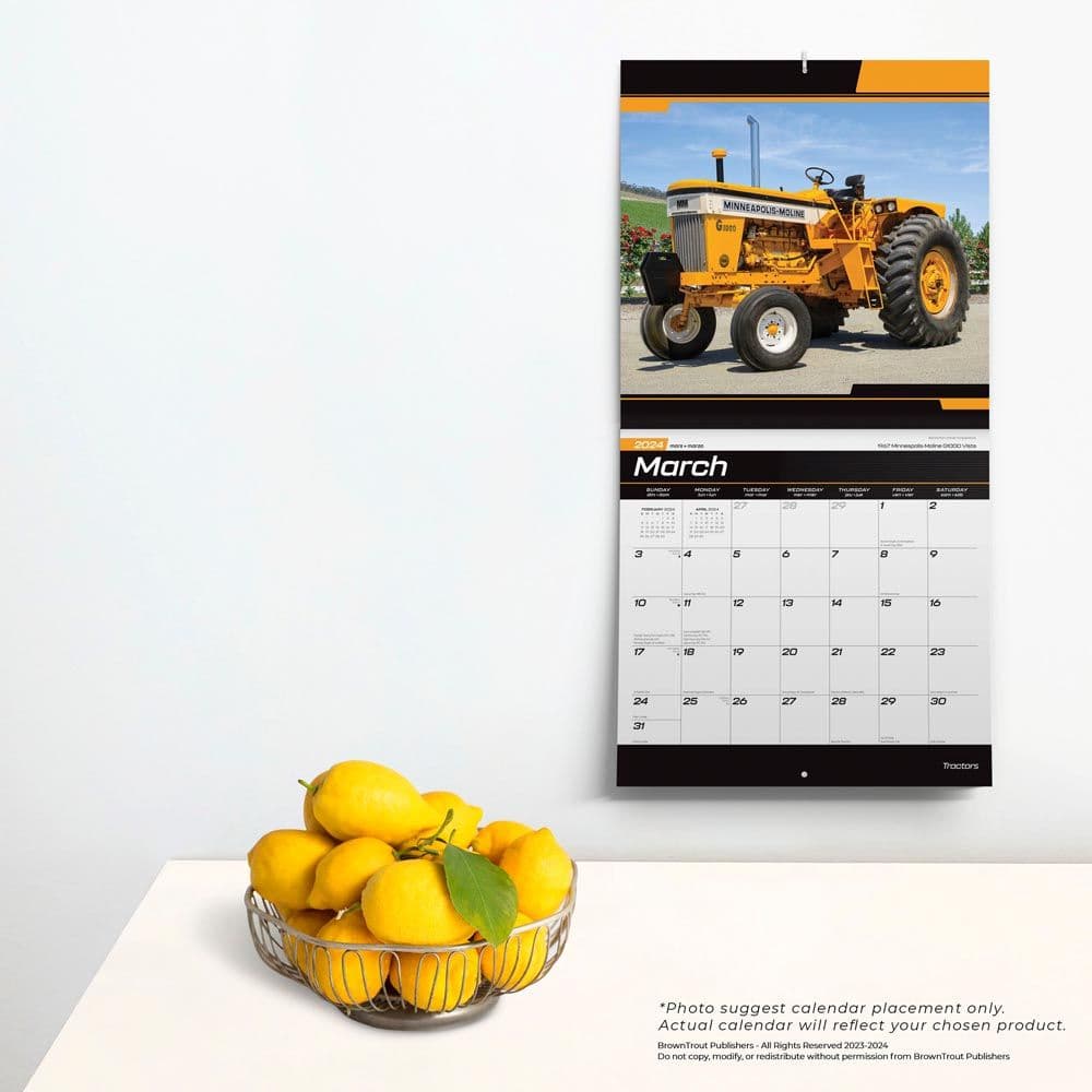Tractors 2024 Wall Calendar Alternate Image 3