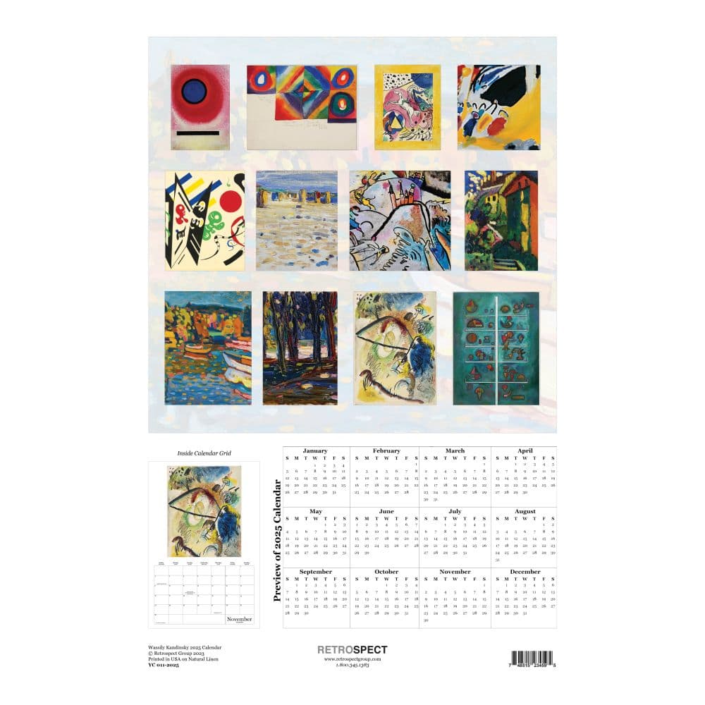 Kandinsky 2025 Wall Calendar