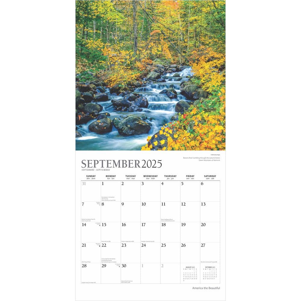 America Beautiful Square Plato Foil 2025 Wall Calendar Third Alternate Image width=&quot;1000&quot; height=&quot;1000&quot;