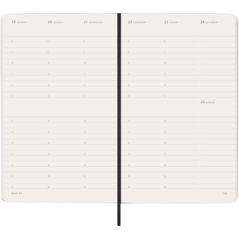 Moleskine Large Vertical Black Hard Cover 2027 Planner Third Alternate Image