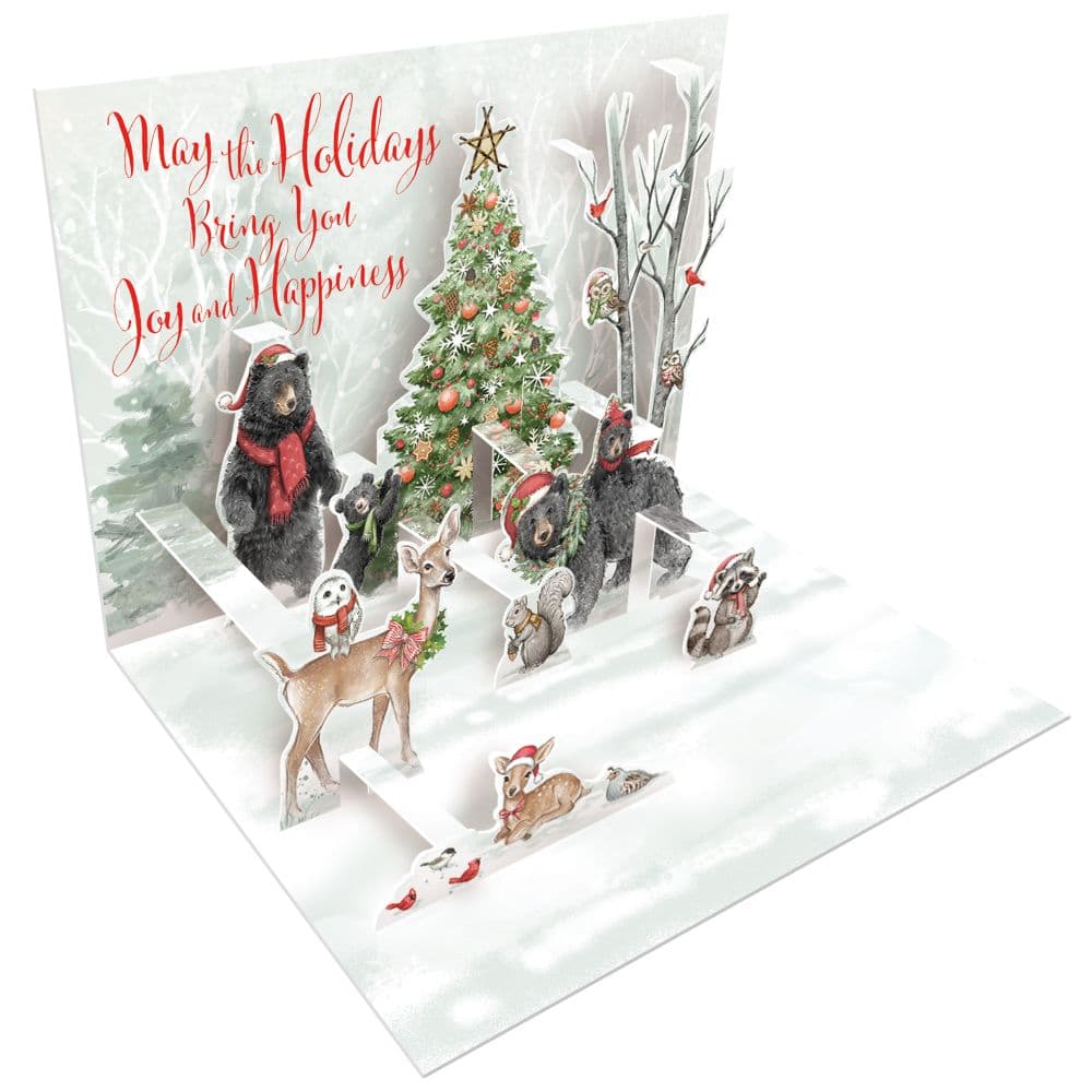 Woodland Winter by Chad Barrett Pop-up Christmas Cards Alt1