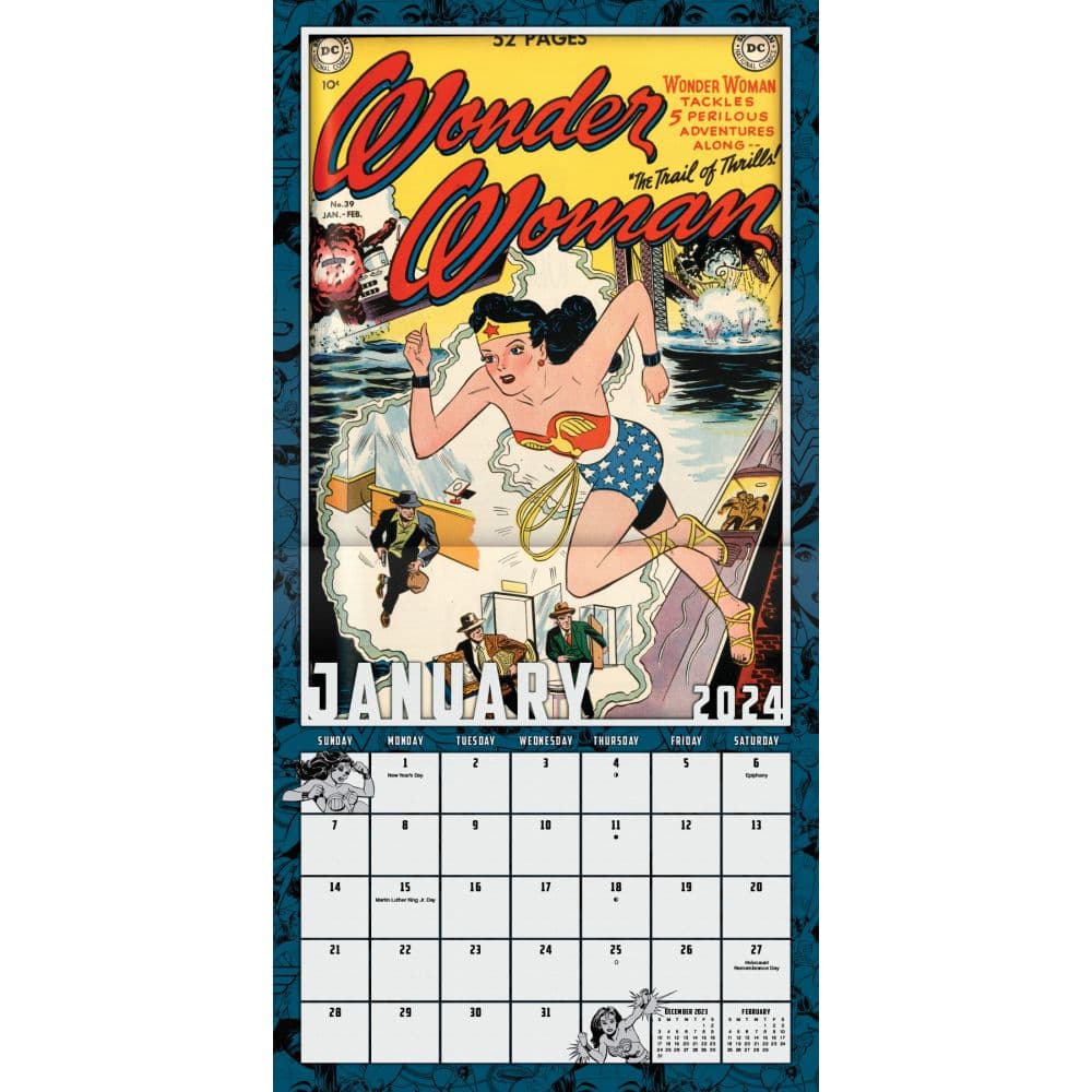Wonder Woman 1984 2024 Wall Calendar Alternate Image 3