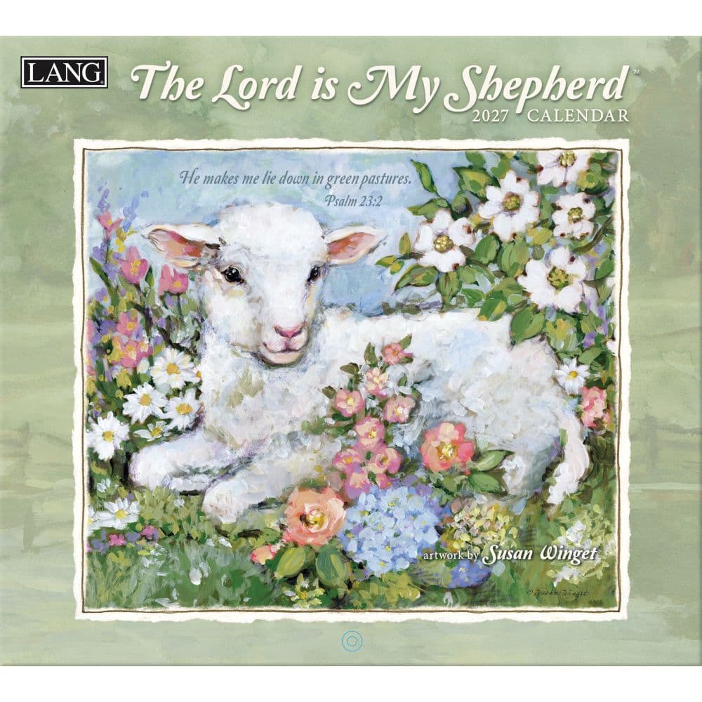 The Lord is My Shepherd 2027 Wall Calendar by Susan Winget Main Product Image