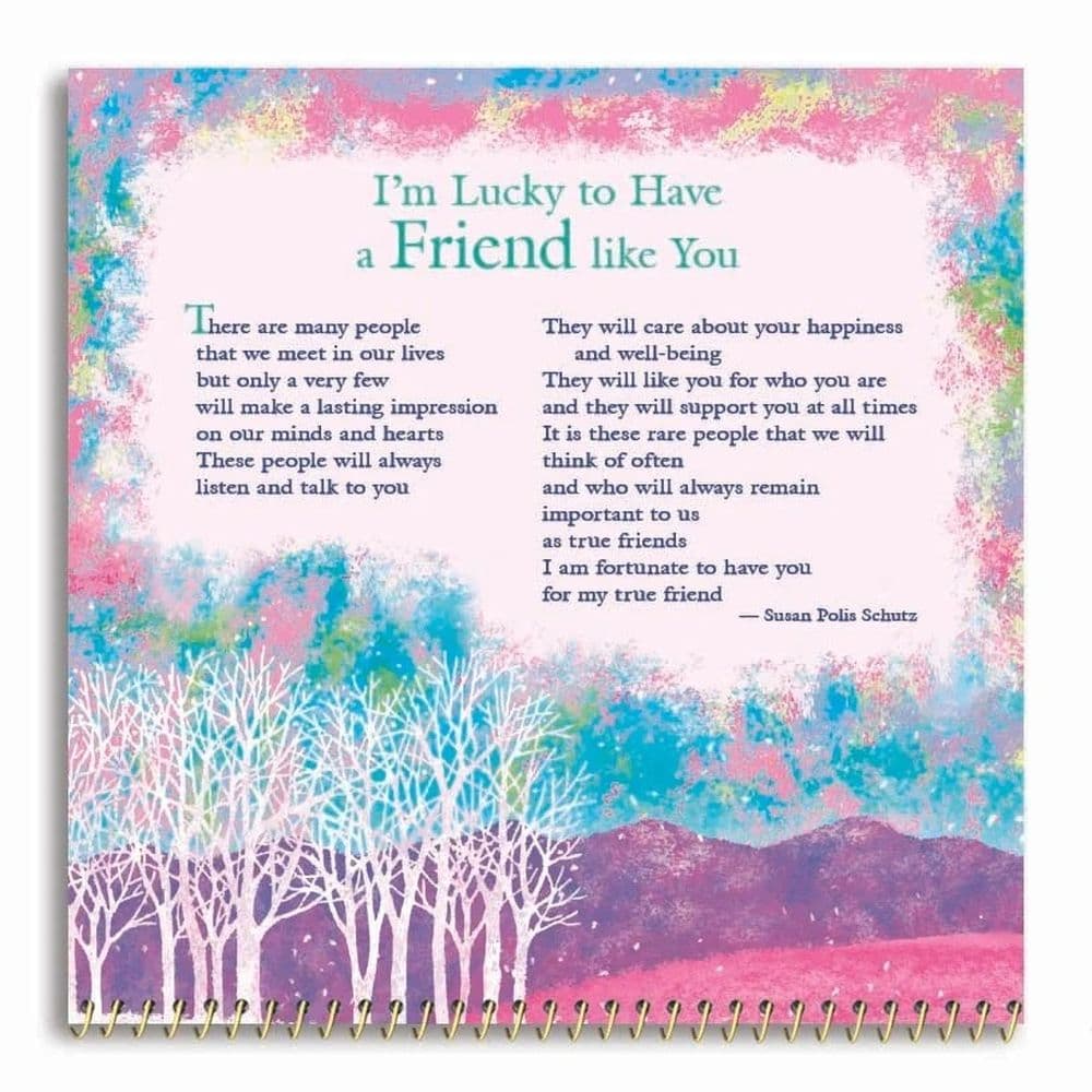 Friends Are The Most Special People In Life 2026 Mini Wall Calendar Second Alternate Image