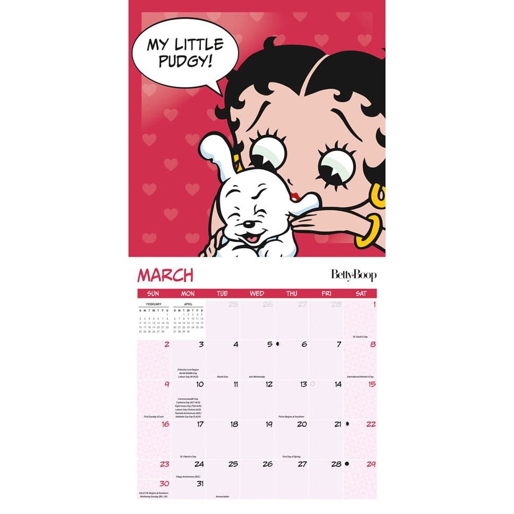 Betty Boop 2025 Wall Calendar Second Alternate Image width=&quot;1000&quot; height=&quot;1000&quot;