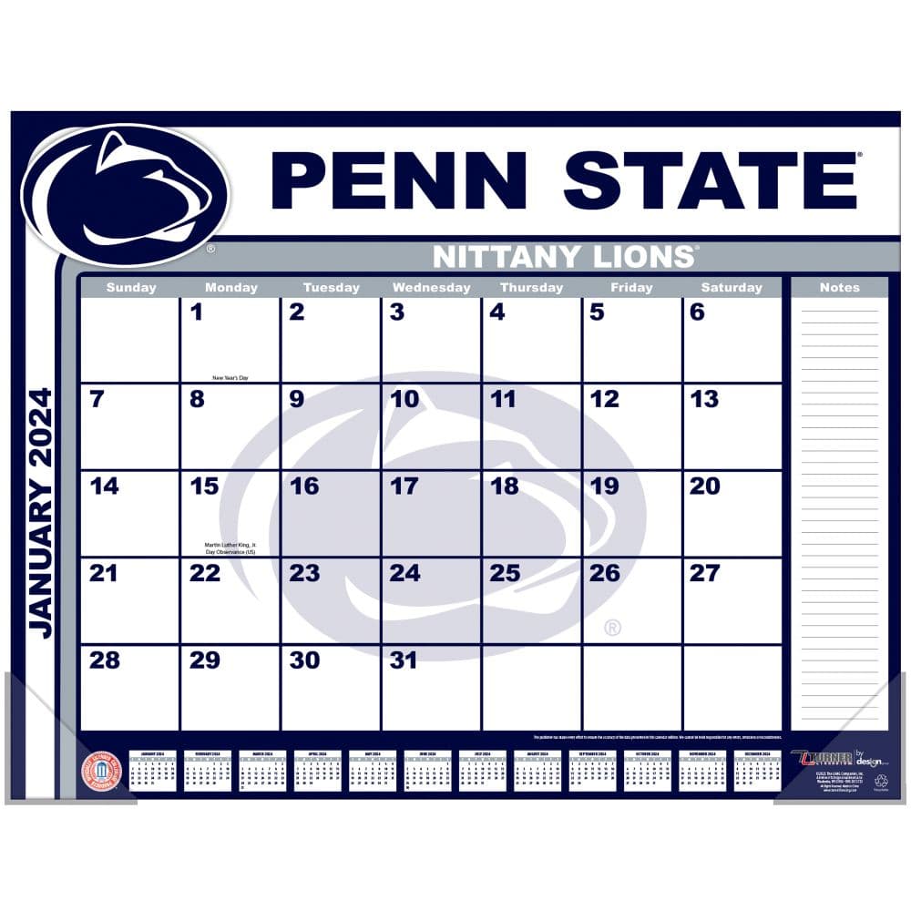 Penn State Nittany Lions 2024 Desk Pad First Alternate Image width=&quot;1000&quot; height=&quot;1000&quot;
