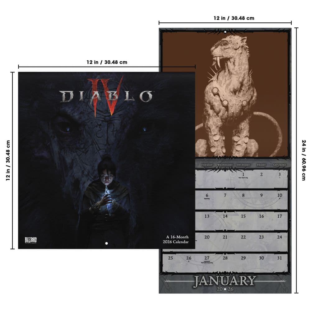 Diablo 4 2026 Wall Calendar Sixth Alternate Image