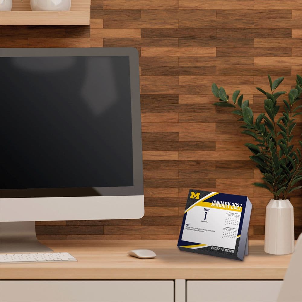 Michigan Wolverines 2027 Desk Calendar Sixth Alternate Image