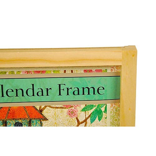 Contemporary Wall Calendar Frame - Natural Finish Alternate Image 1
