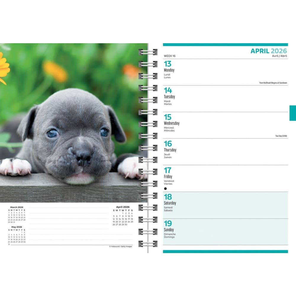 Puppies 2026 Engagement Planner Fourth Alternate Image
