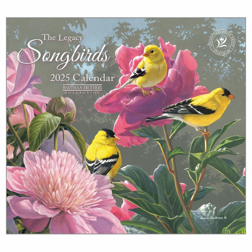 Songbirds by Hautman Brothers 2025 Wall Calendar