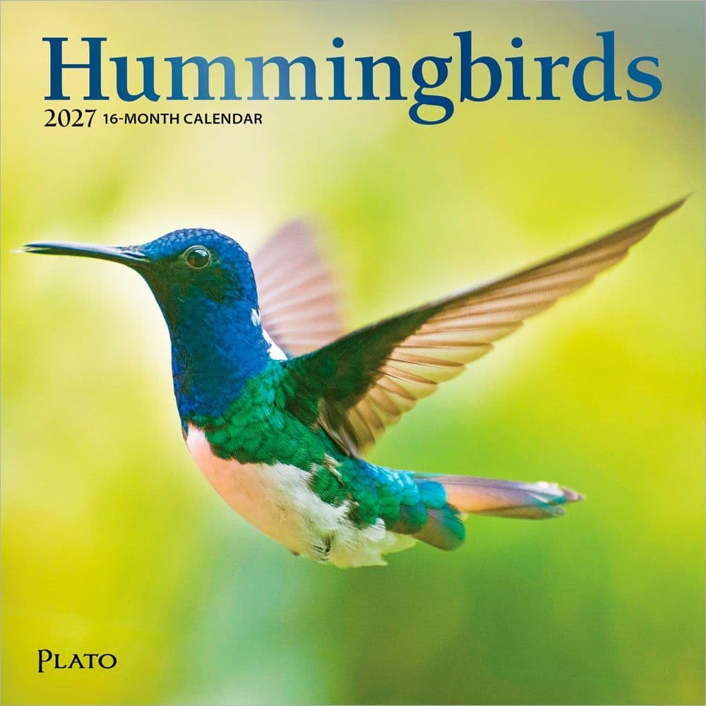 Hummingbirds Plato 2027 Mini Wall Calendar Main Product Image