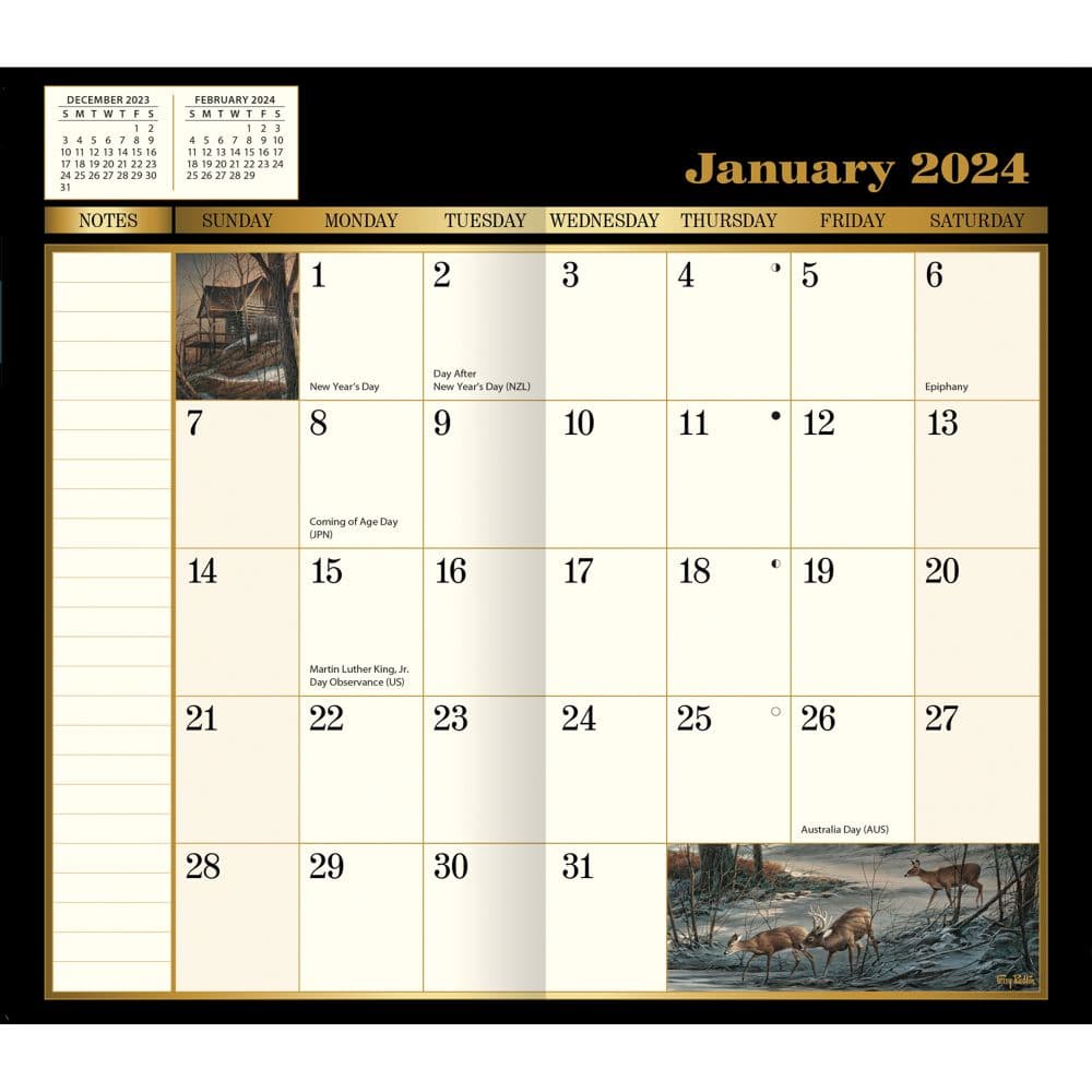 Terry Redlin 2 Yr 2024 Pocket Planner - Calendars.com