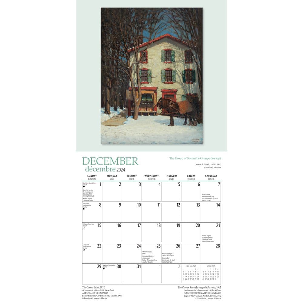 Group of Seven 2024 Mini Wall Calendar