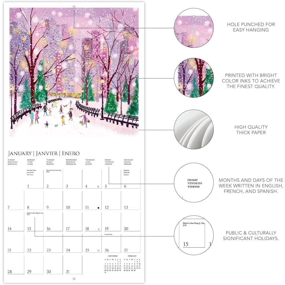 Joyful Landscapes 2025 Wall Calendar
