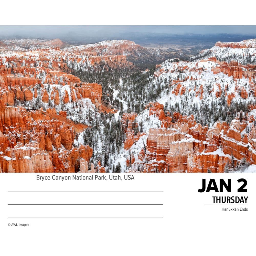 National Parks 2025 Desk Calendar Second Alternate Image width=&quot;1000&quot; height=&quot;1000&quot;