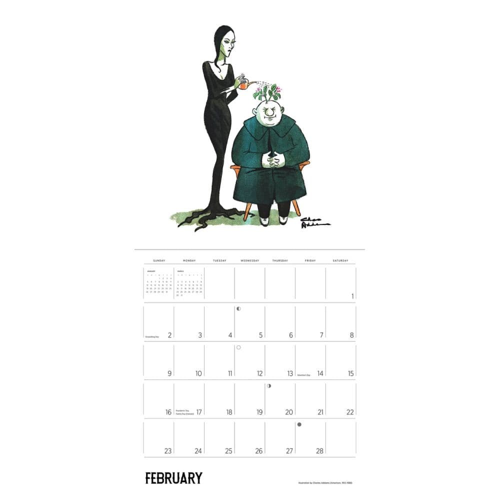 The Addams Family 2025 Wall Calendar Alt2