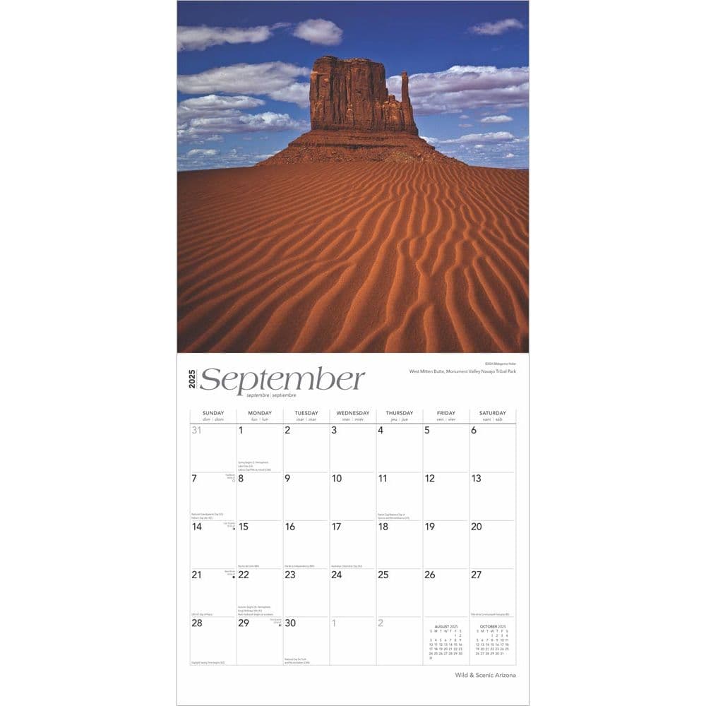 Arizona Wild and Scenic 2025 Wall Calendar Third Alternate Image width=&quot;1000&quot; height=&quot;1000&quot;