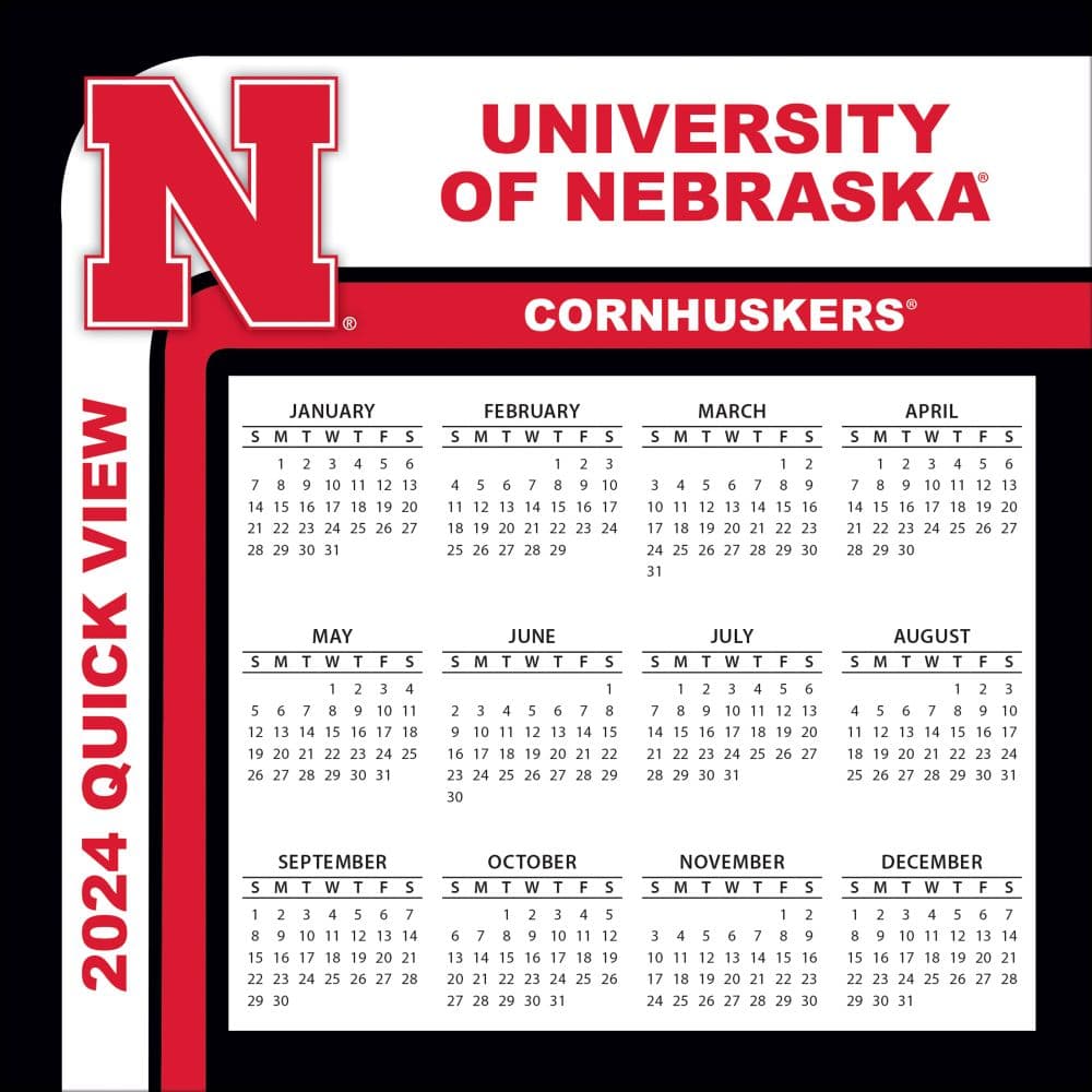 Nebraska Cornhuskers 2024 Desk Calendar Fourth Alternate Image width=&quot;1000&quot; height=&quot;1000&quot;