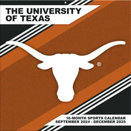 University of Texas Longhorns 2025 Wall Calendar
