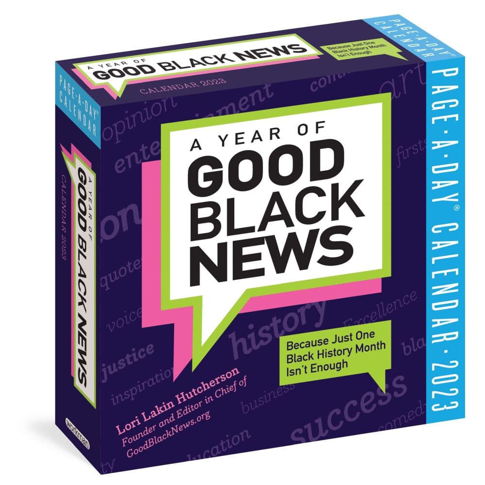 Workman Publishing A Year of Black Good News 2023 Page-A-Day Calendar