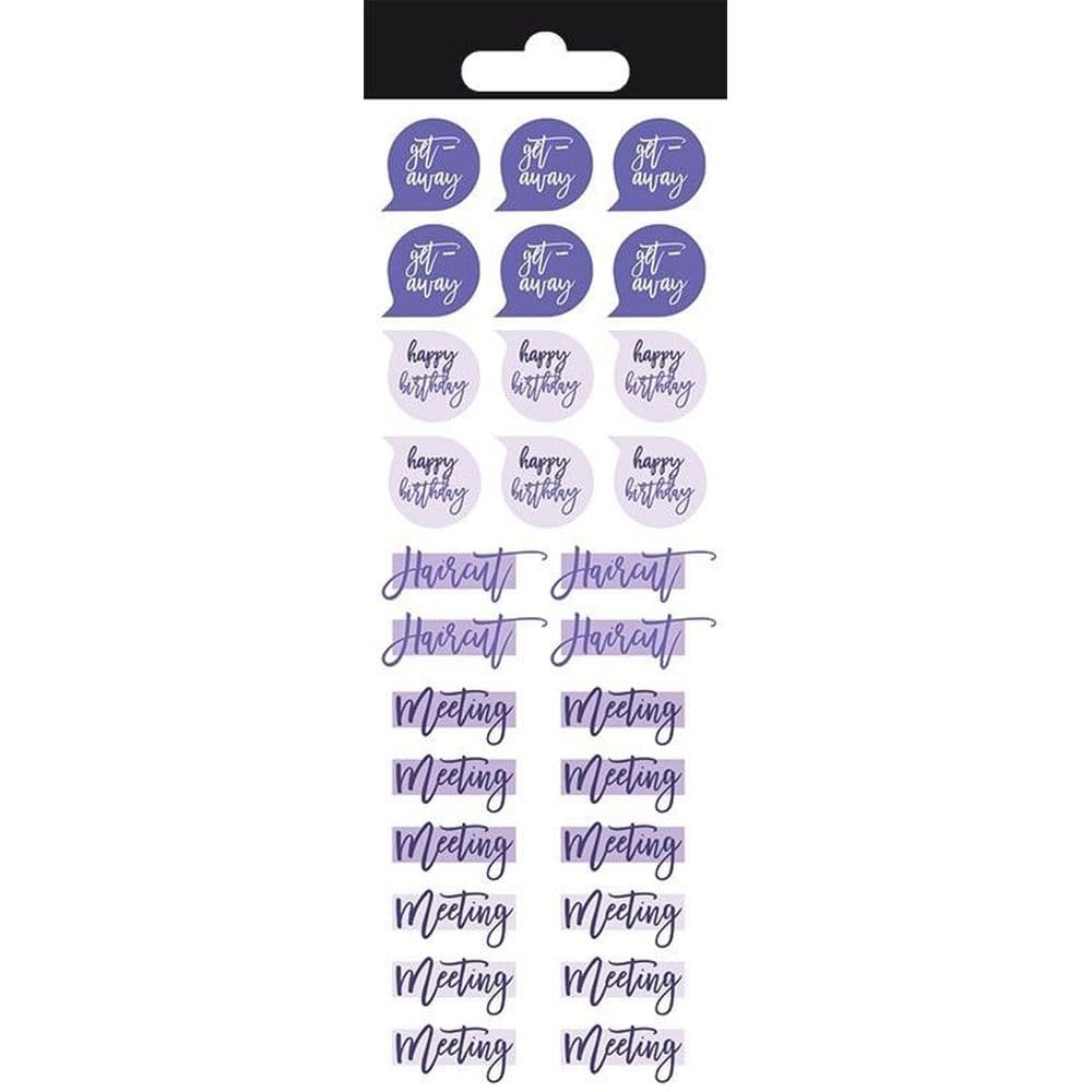 Pastel Purple Reminder Stickers Second Alternate Image