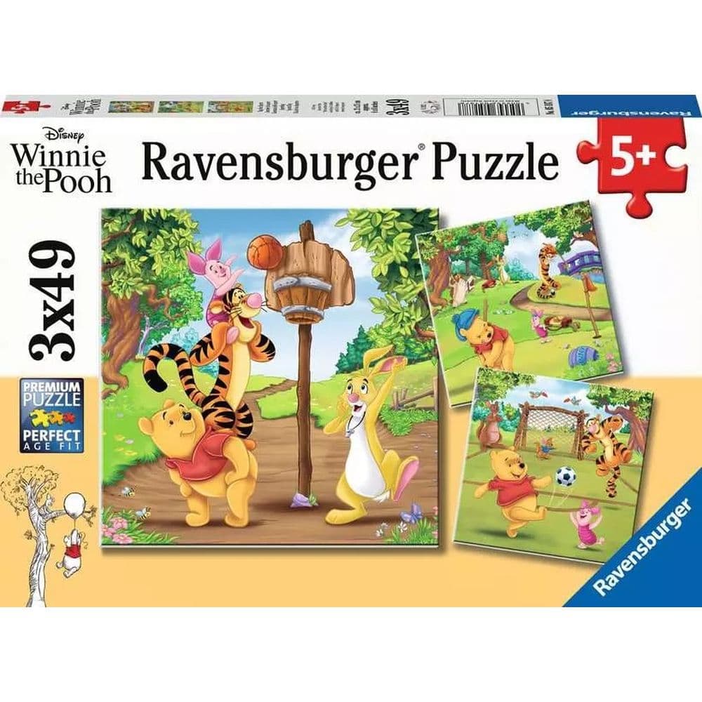 Pooh Sports Day 3x49 Piece Puzzle Main Product Image