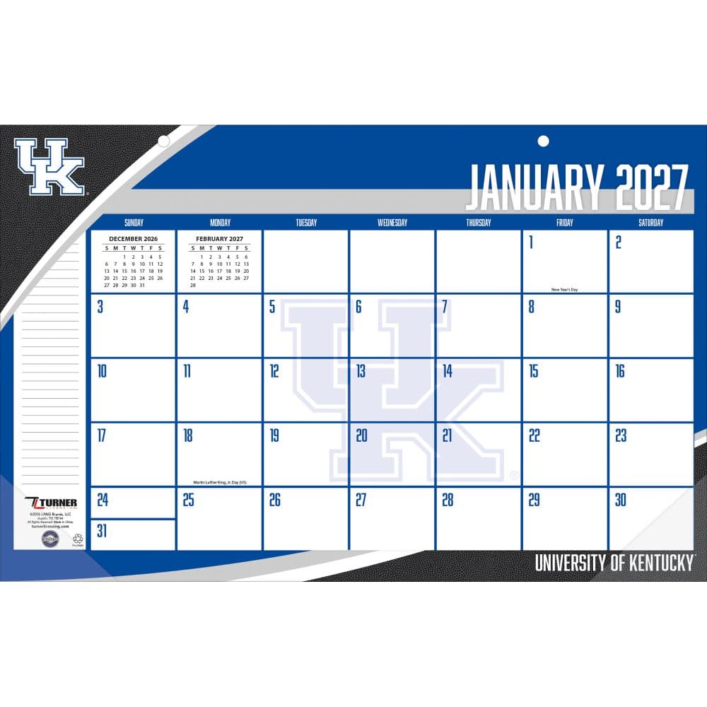Kentucky Wildcats 2027 Desk Pad 17" X 11" First Alternate Image