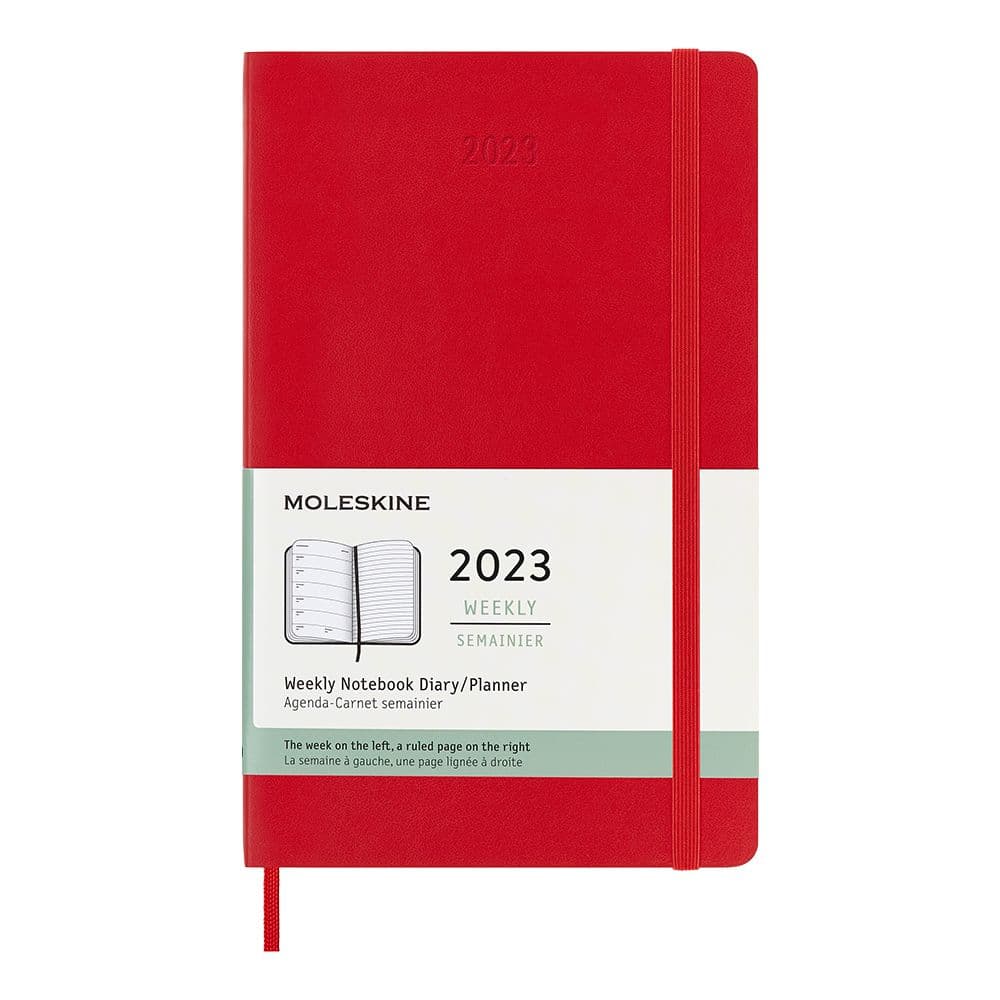 Moleskine Moleskine 2023 Large Weekly Soft Cover Planner (Scarlet Red)