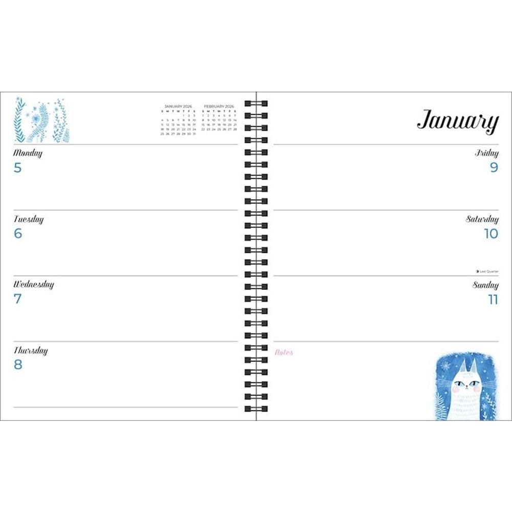 Feline Weekly 2026 Planner Third Alternate Image
