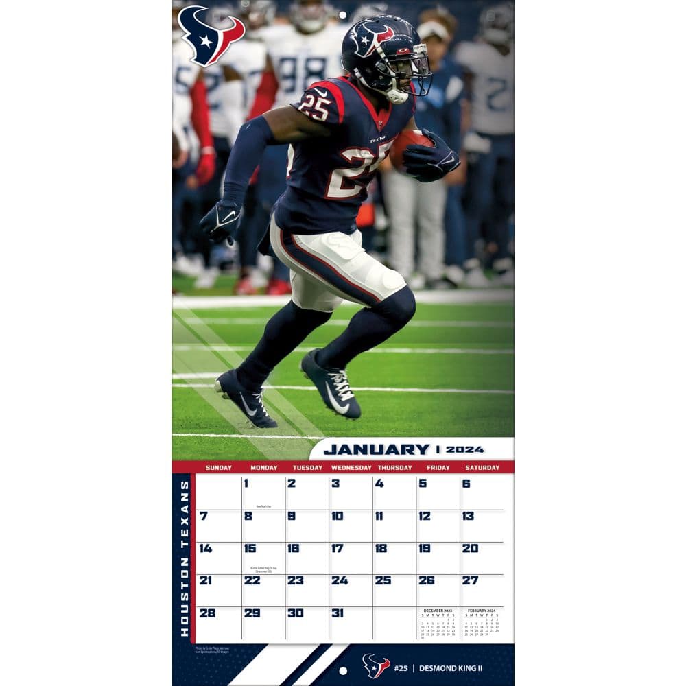 Houston Texans 2024 Wall Calendar