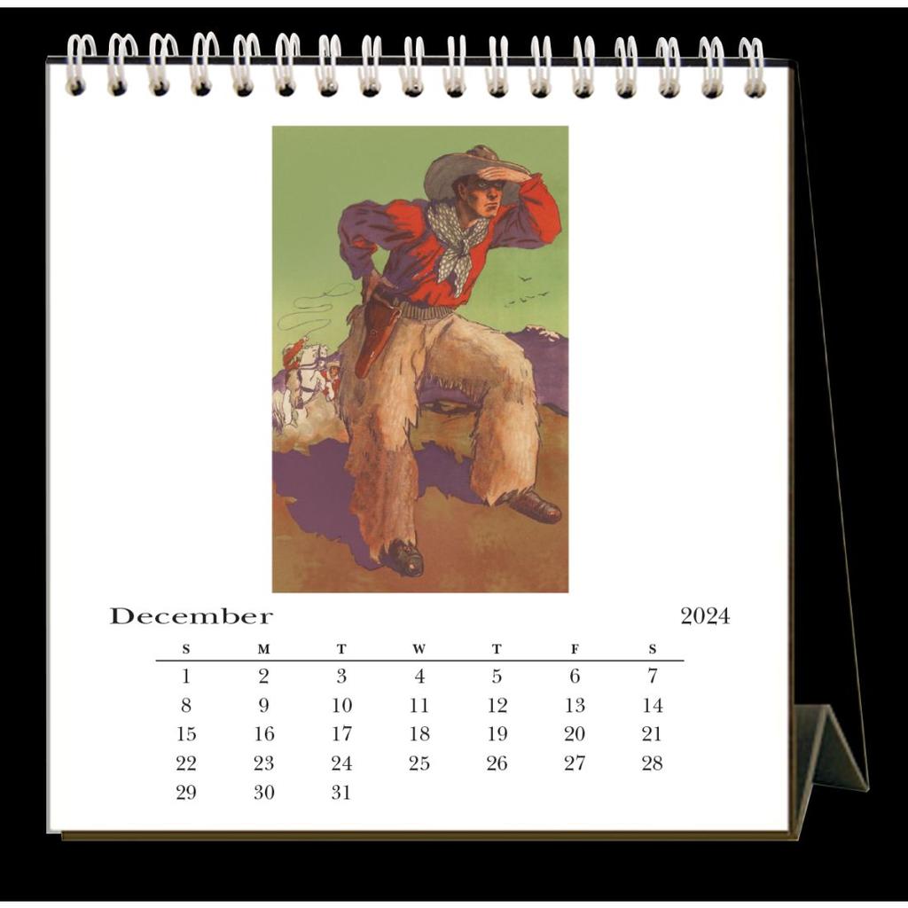 Cowboys 2024 Easel Desk Calendar Second Alternate Image width=&quot;1000&quot; height=&quot;1000&quot;