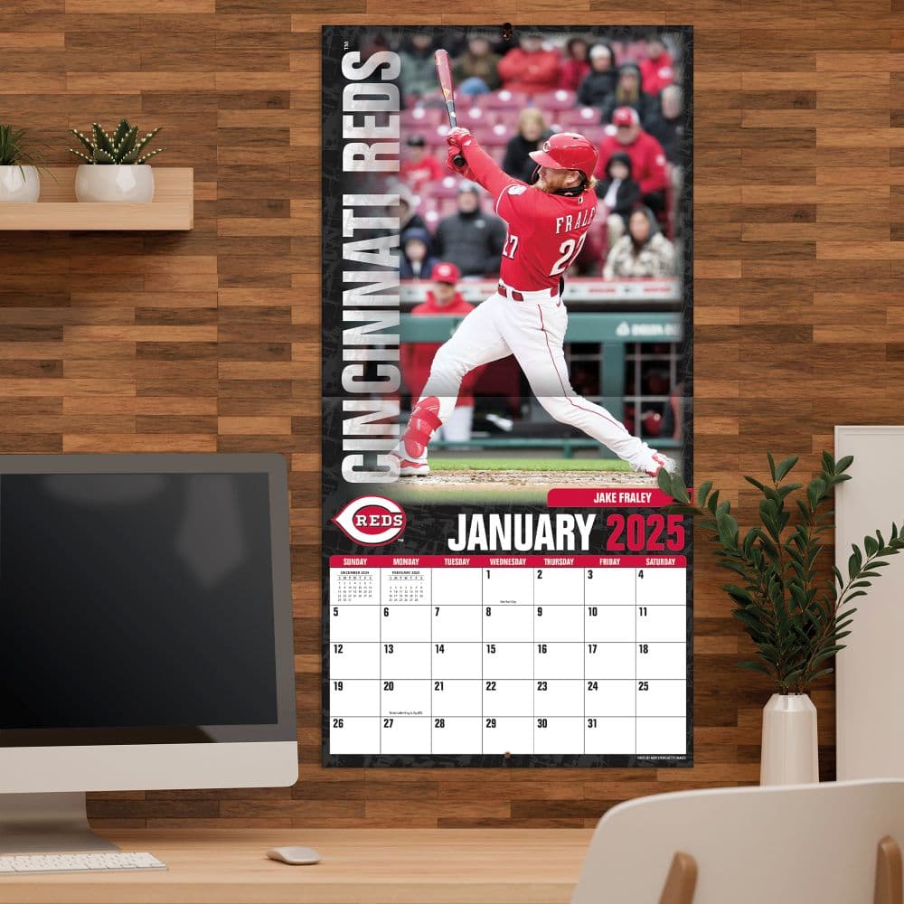 MLB Cincinnati Reds 2025 Wall Calendar Fourth Alternate Image