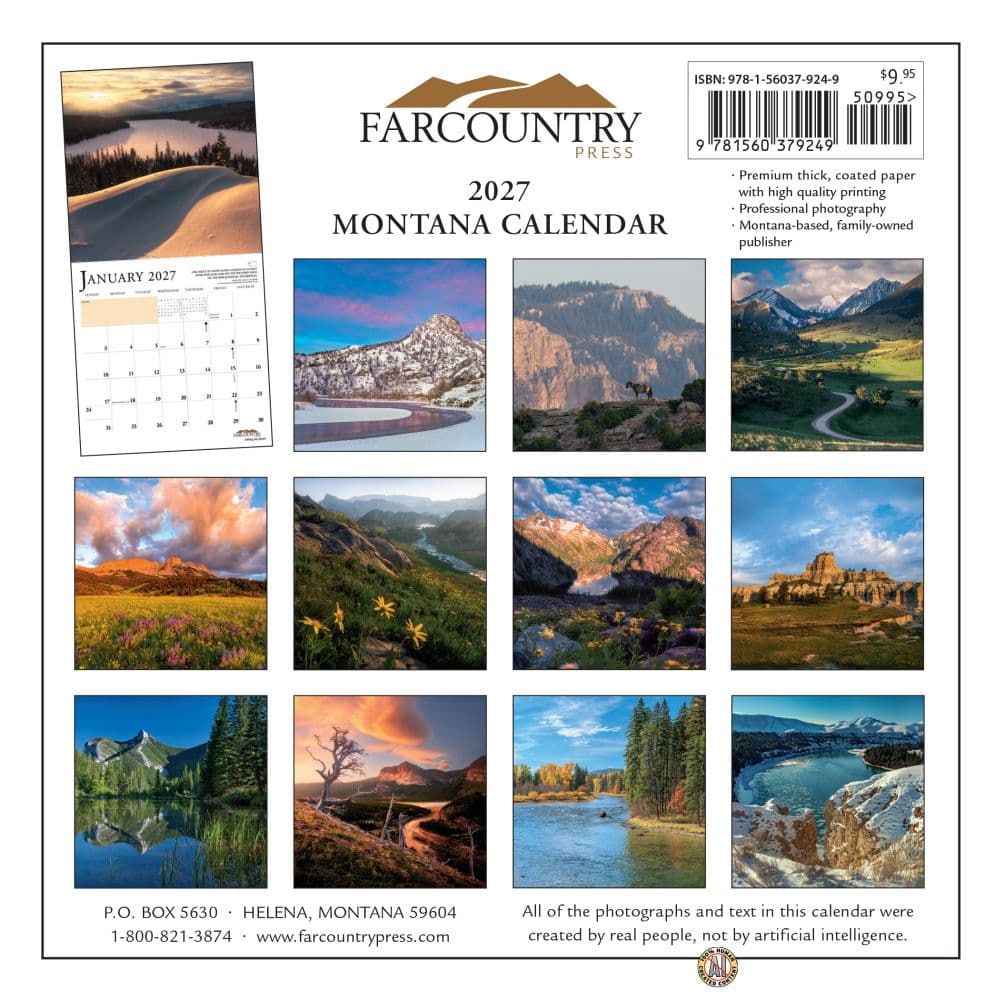 Montana 2027 Mini Wall Calendar First Alternate Image