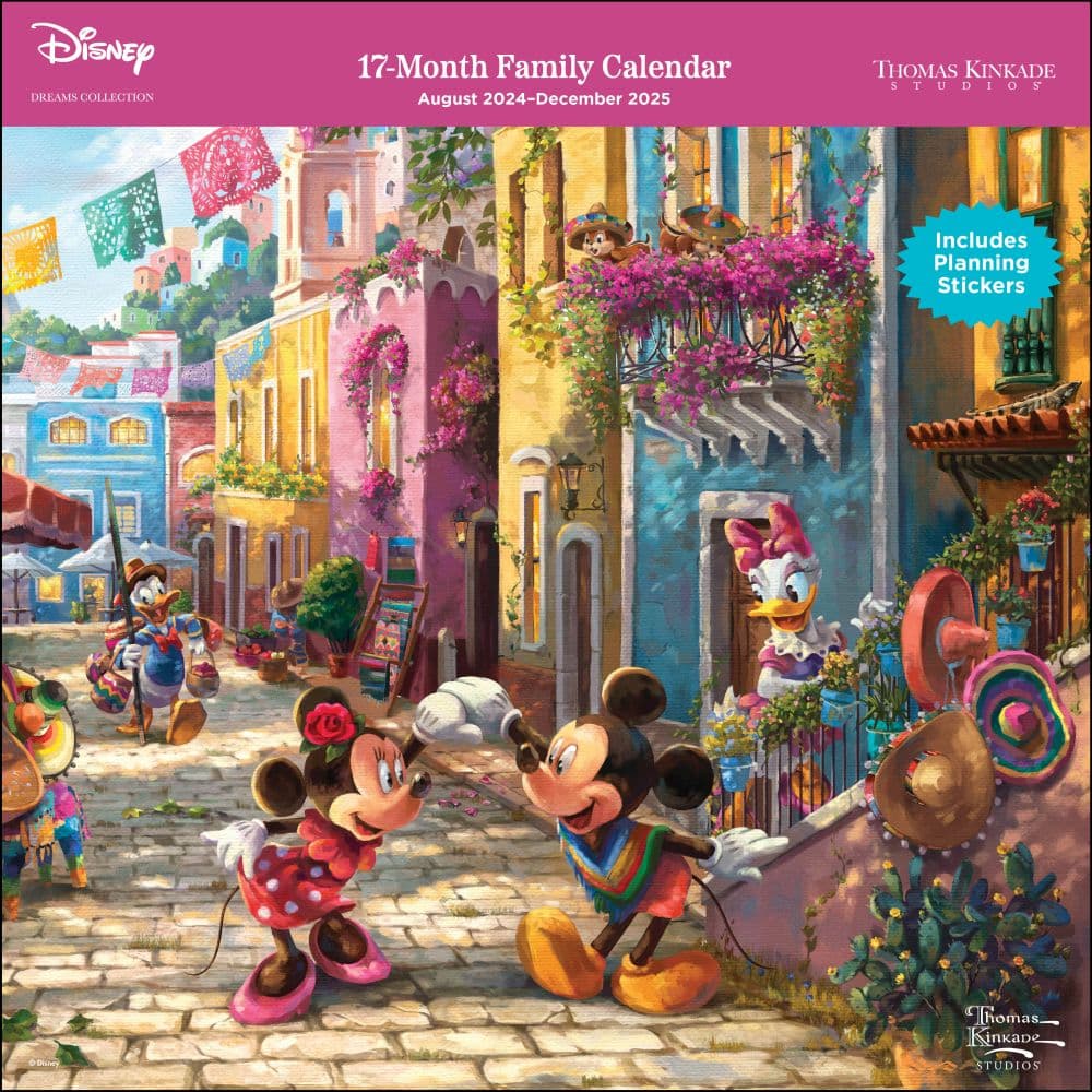 Kinkade Disney Family Organizer 2025 Wall Calendar Main Product Image