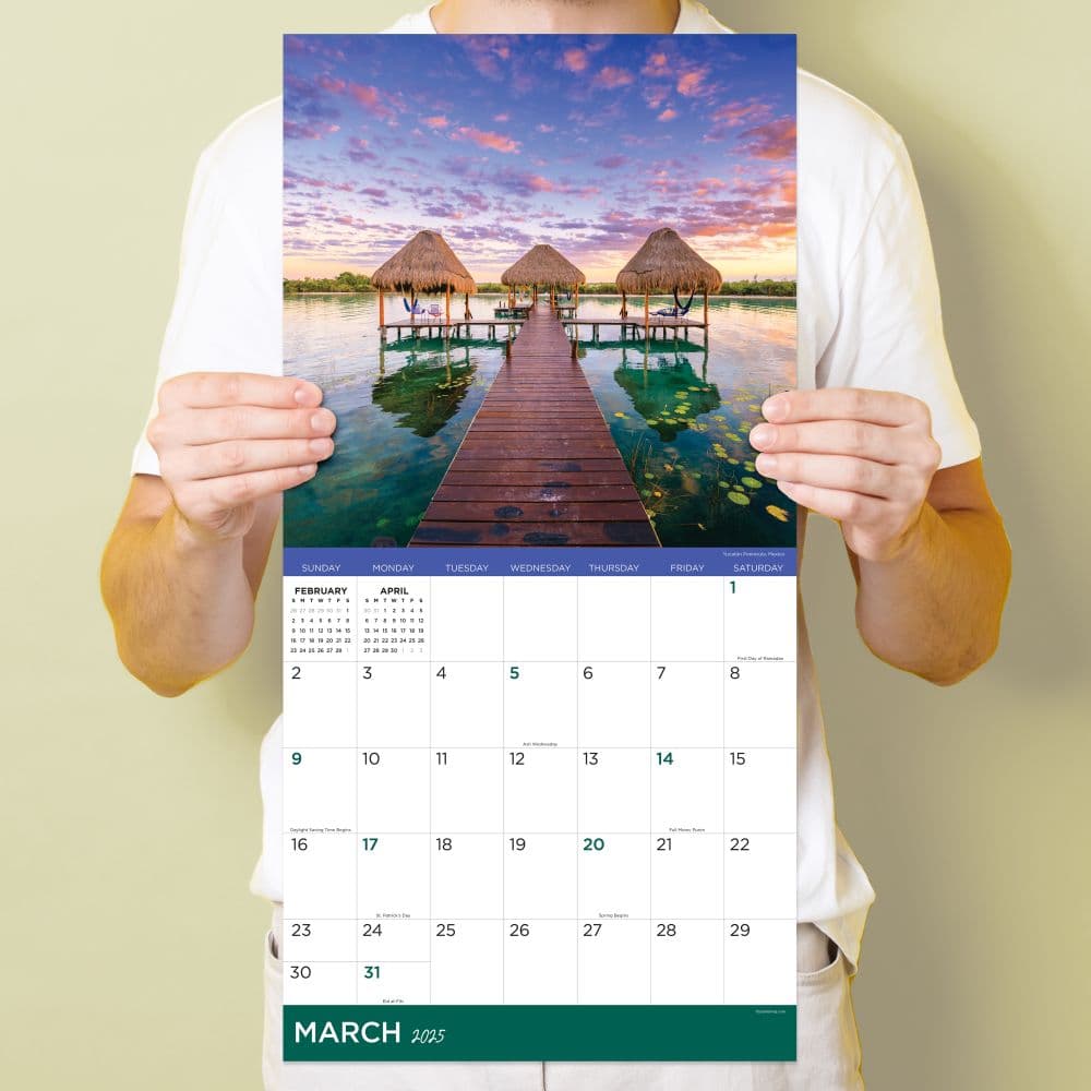 Tropical Escapes 2025 Wall Calendar Fourth Alternate Image