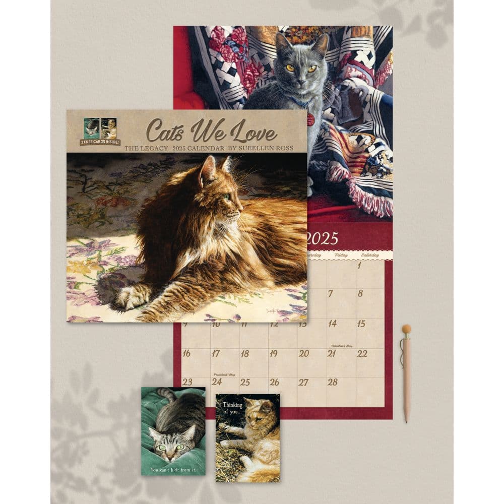 Cats We Love Special Edition 2025 Wall Calendar