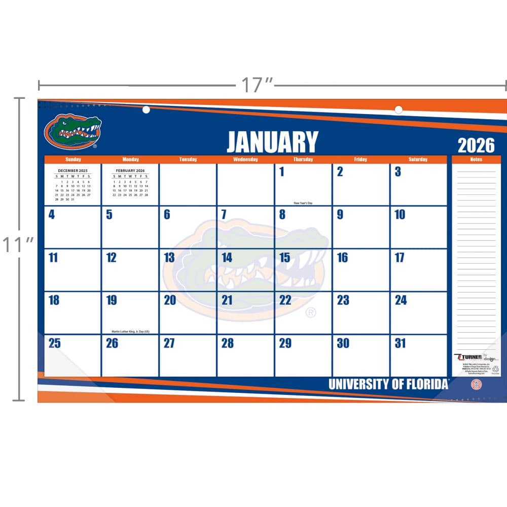 Florida Gators 2026 Desk Pad Fourth Alternate Image